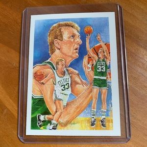 Larry Bird 1990 NBA HOOPS card perfect condition